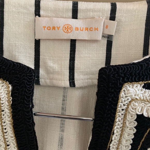 Tory Burch Filipa Slub Stripe Tunic - Picture 14 of 15